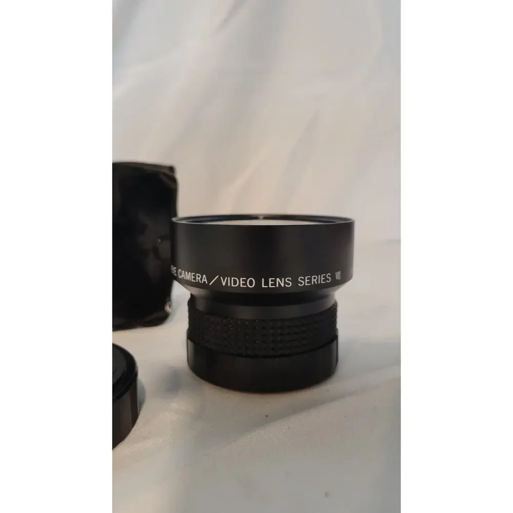 Rokinon 0.6x Semi-Fisheye Camera Video Conversion Lens Series VII w/ Caps & Case